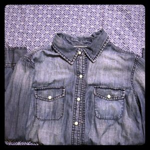 Jean Button up Top